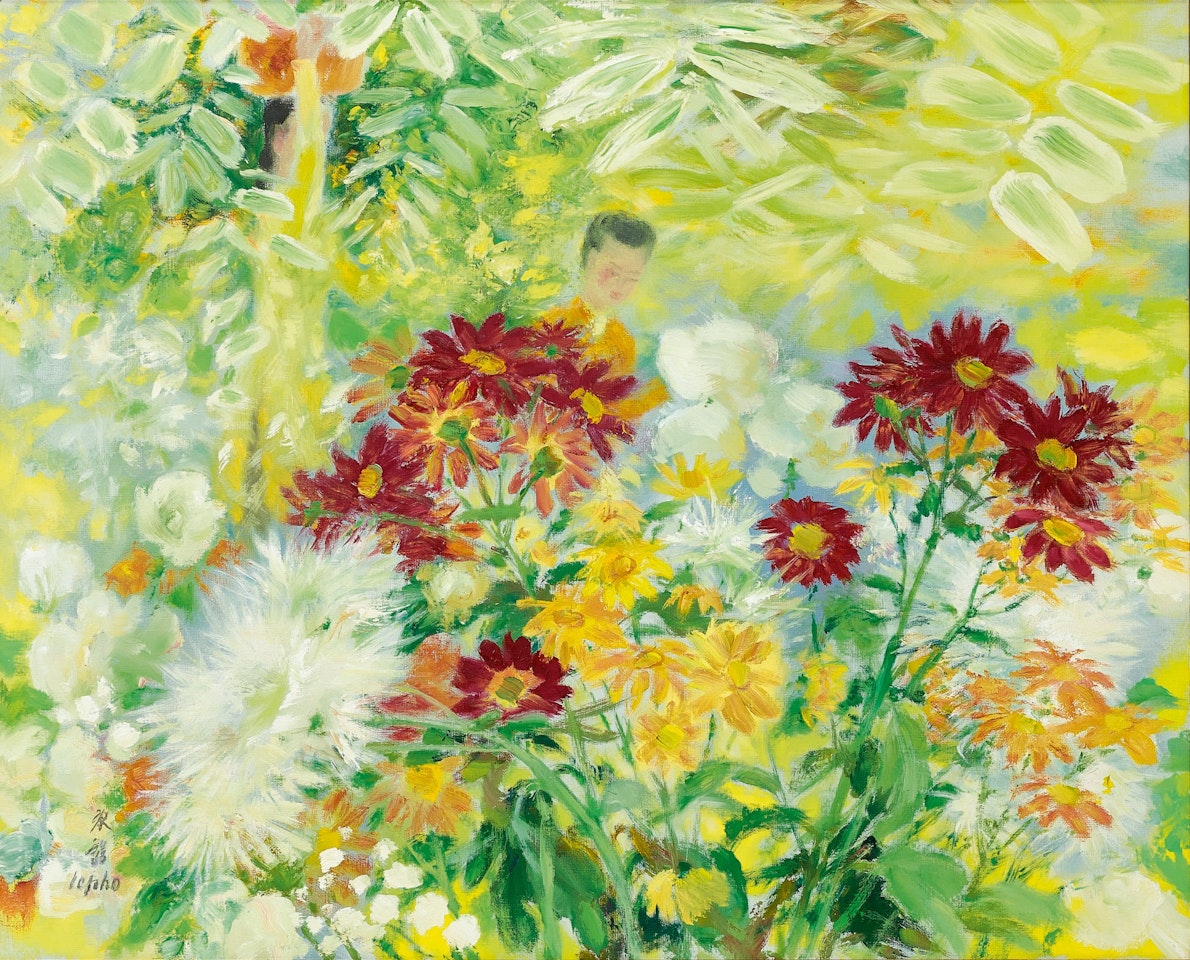 Dans Le Jardin Fleuri (In the Flower Garden) by Le Pho