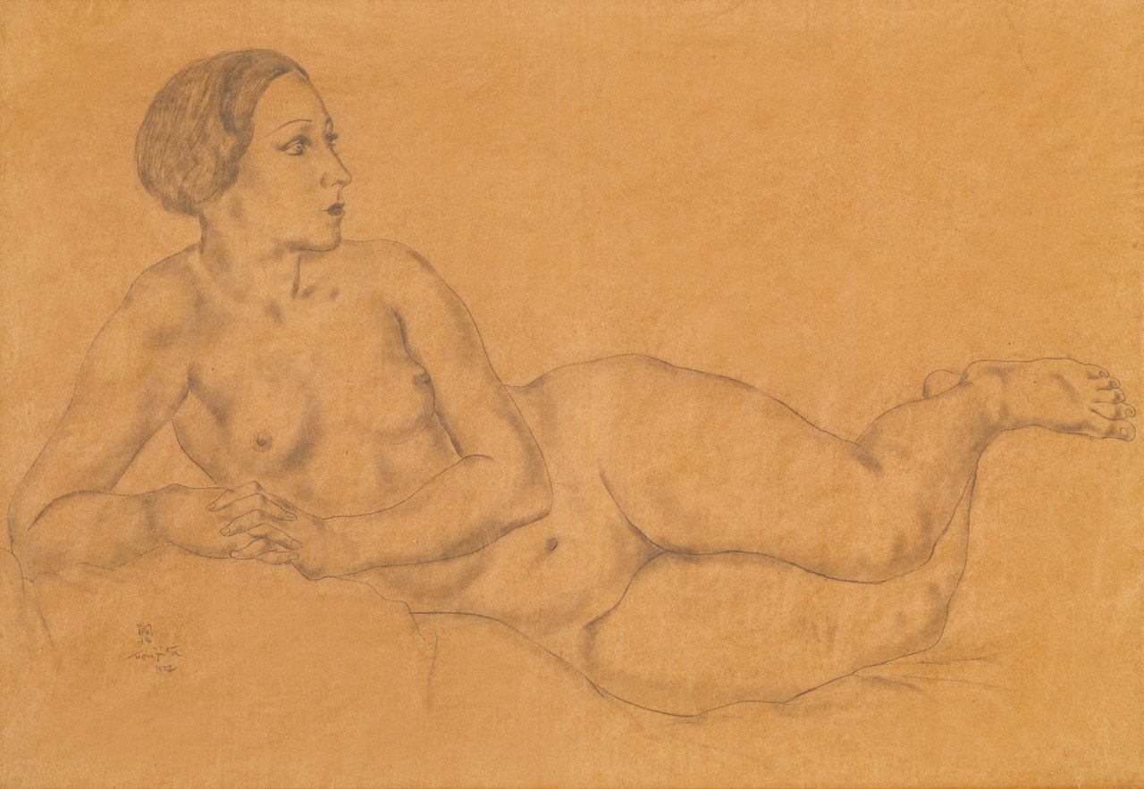 Nu allongé by Leonard Tsuguharu Foujita