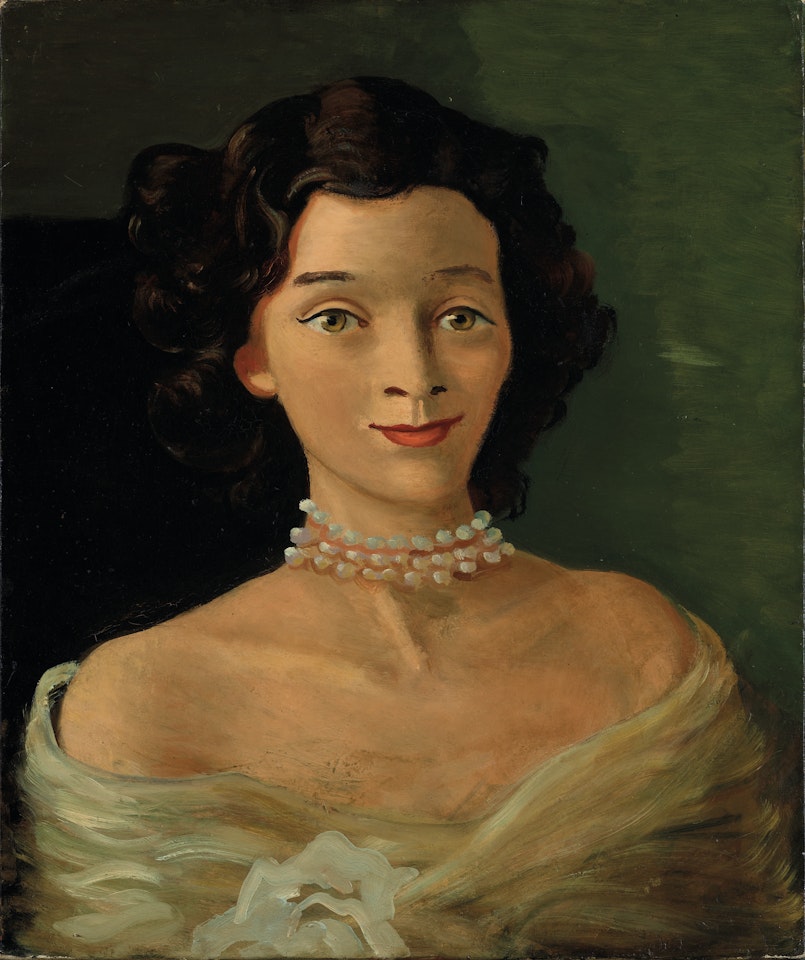 Portrait de femme au collier de perles (Portrait d'Edmonde Charles-Roux) by Andre Derain