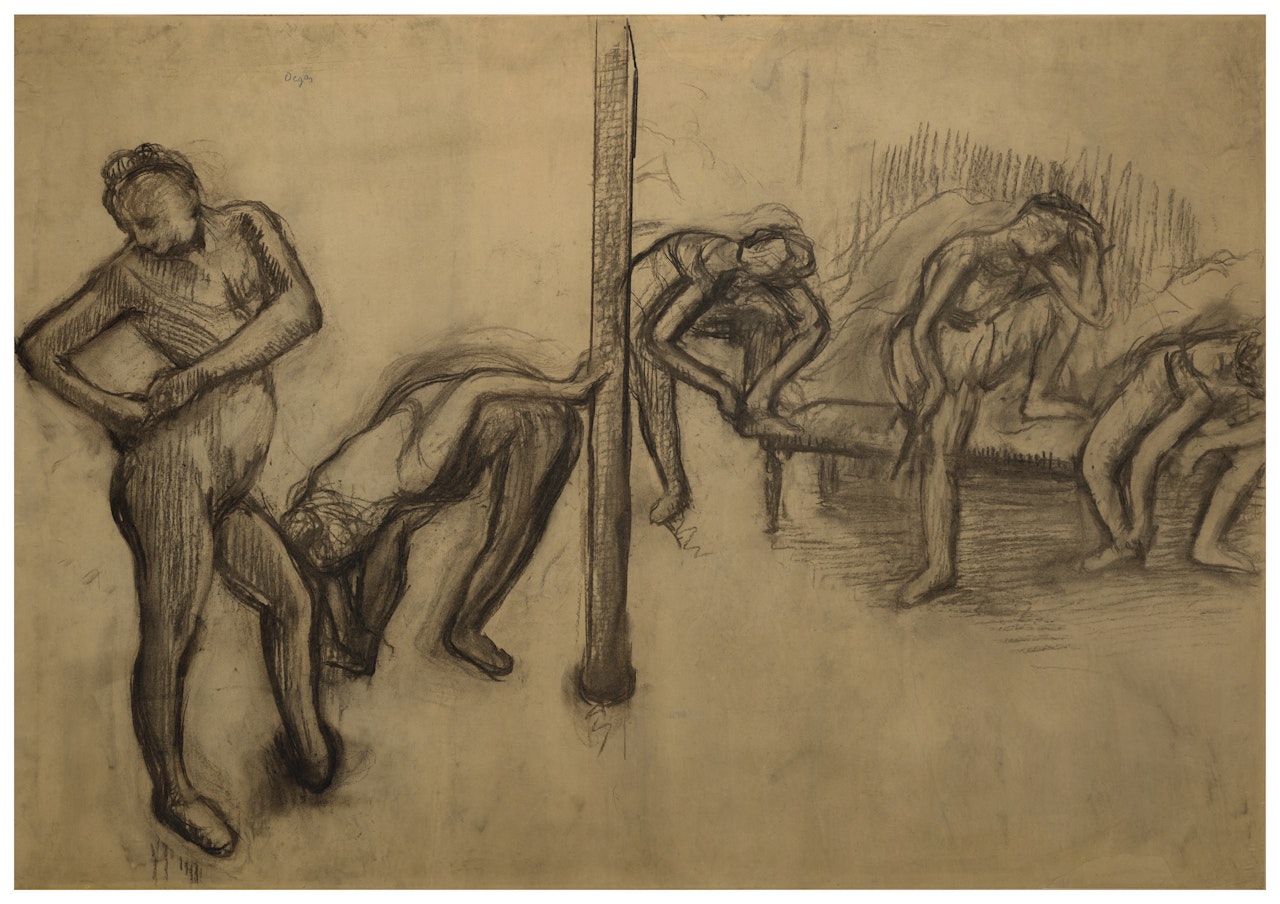 Danseuses en maillot, au repos by Edgar Degas