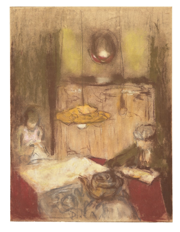 La lampe jaune by Édouard Vuillard