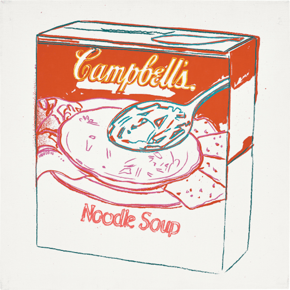 Campbell's Soup Box: Noodle Soup by Andy Warhol