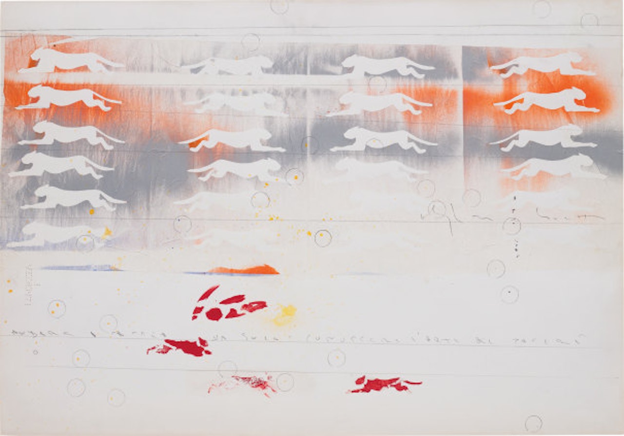 Andare a caccia da solo by Alighiero Boetti