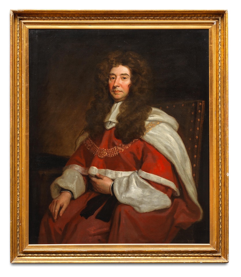 Portrait of Sir Edward Ward of Stoke Doyle, Attorney General and then Lord Chief Baron of the Exchequer. by Godfrey Kneller