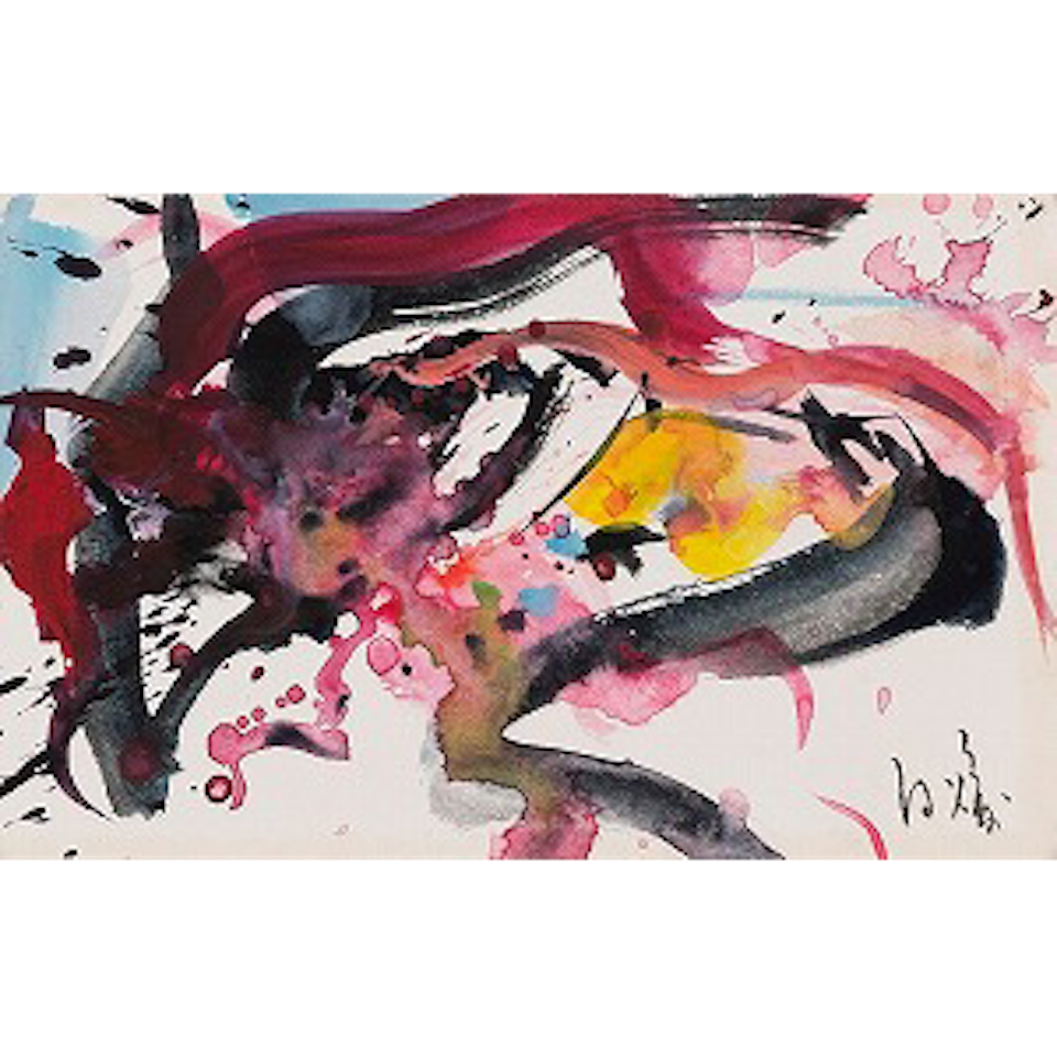 Work by Kazuo Shiraga