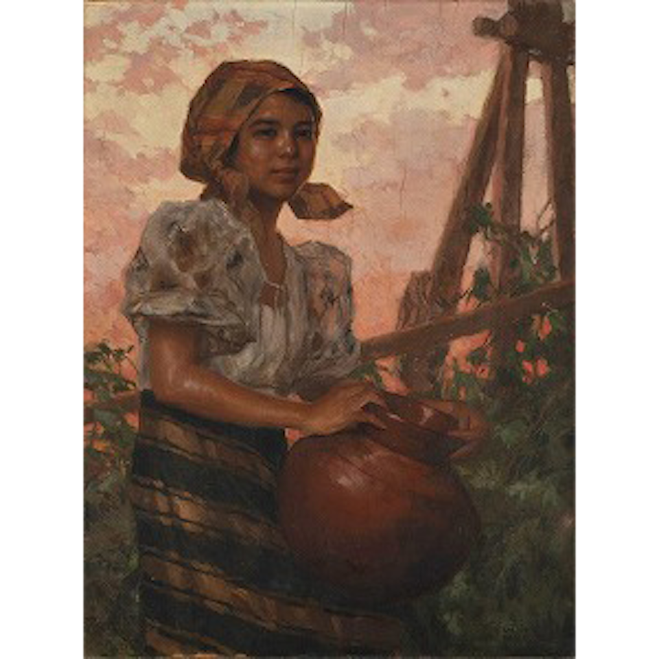 Lady with Banga by Fernando Amorsolo
