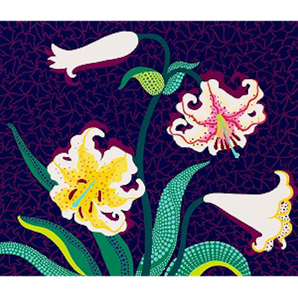 Lilies (Kusama 129) by Yayoi Kusama