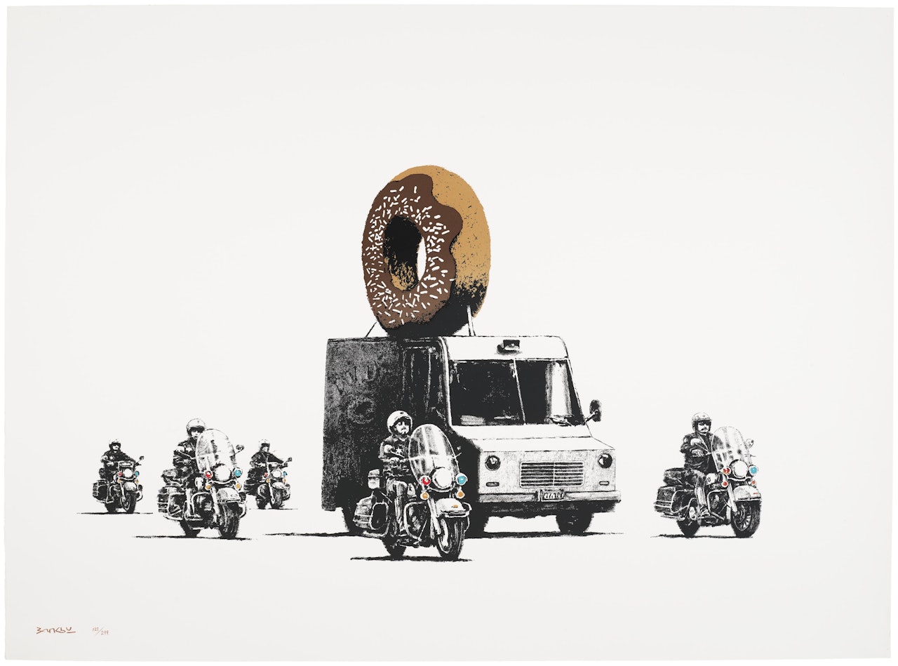 Donuts (Chocolate) by Banksy