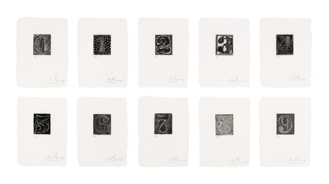 0-9 by Jasper Johns