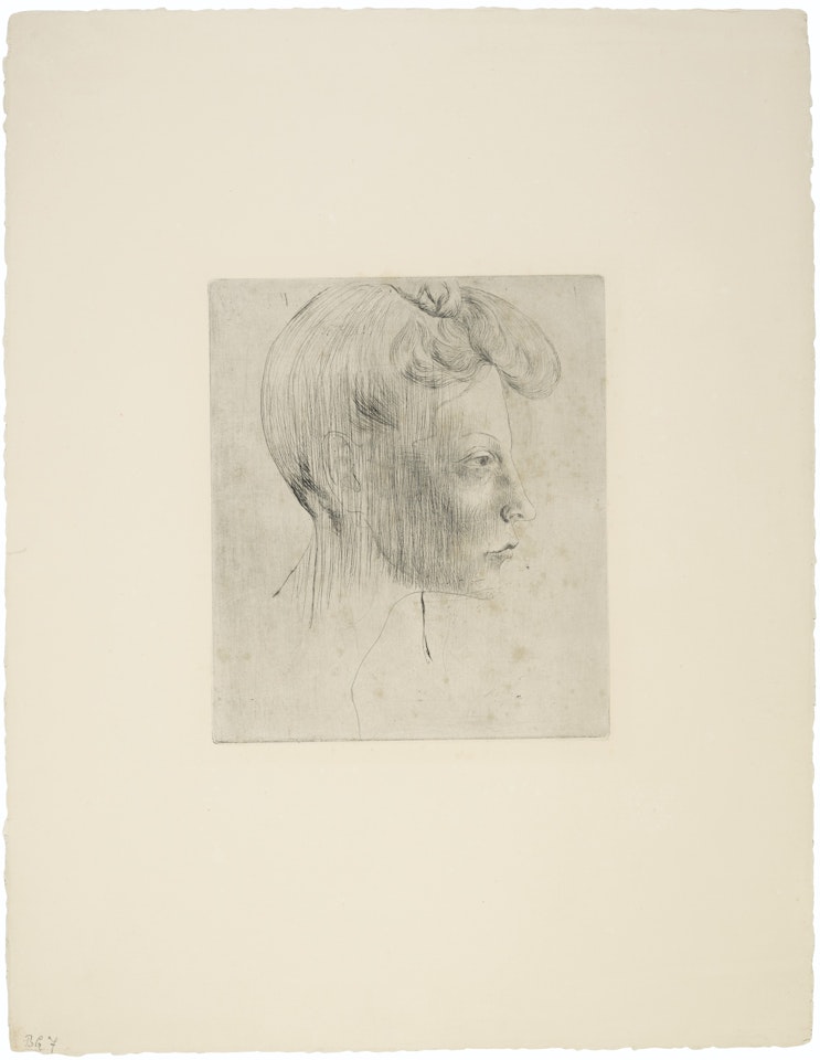 Tête de femme, de Profil, from La suite des Saltimbanques by Pablo Picasso