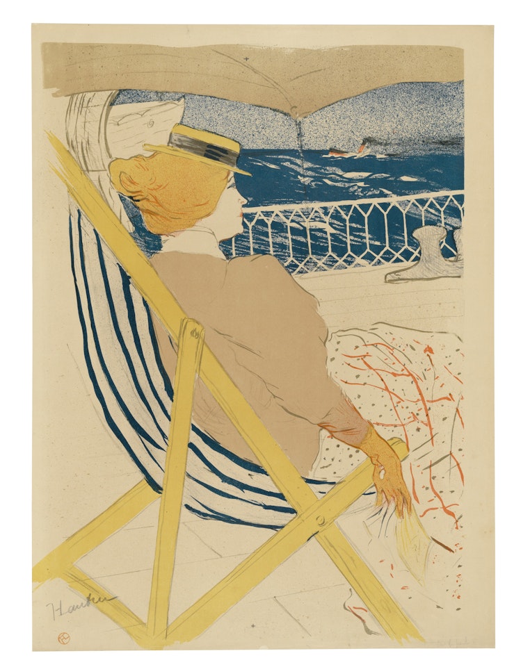 La Passagère du 54, ou Promenade en Yacht by Henri de Toulouse-Lautrec