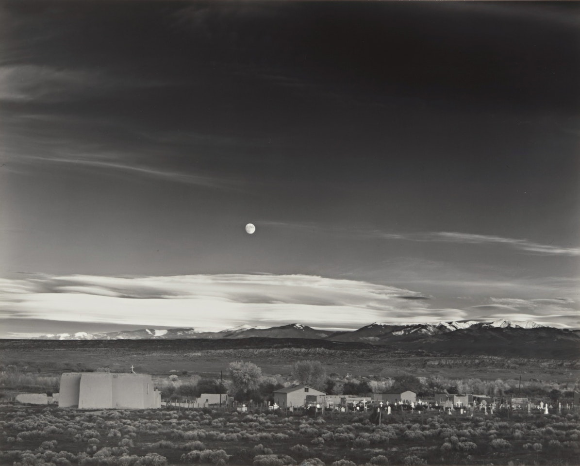 'Moonrise, Hernandez, NM' by Ansel Adams