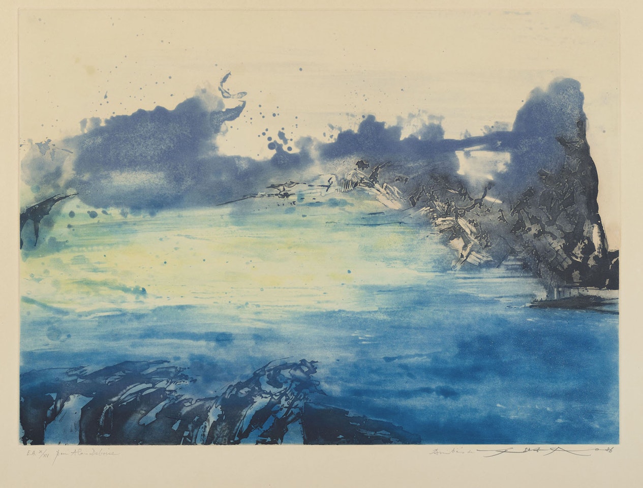 Composition by Zao Wou-Ki