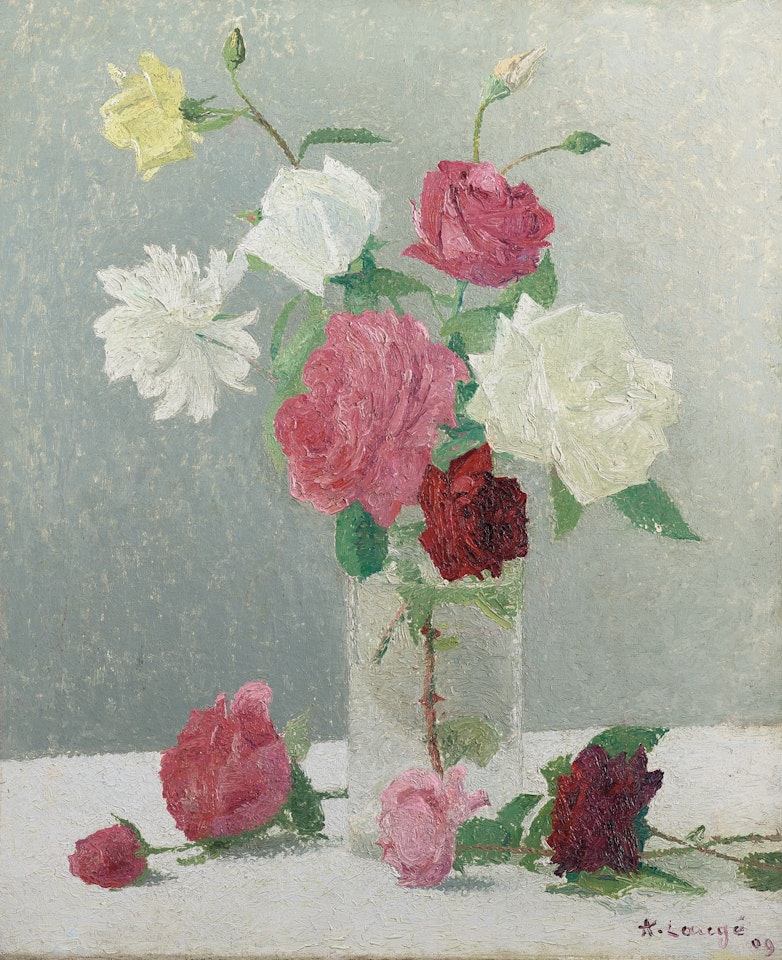 Bouquet de roses by Achille Laugé