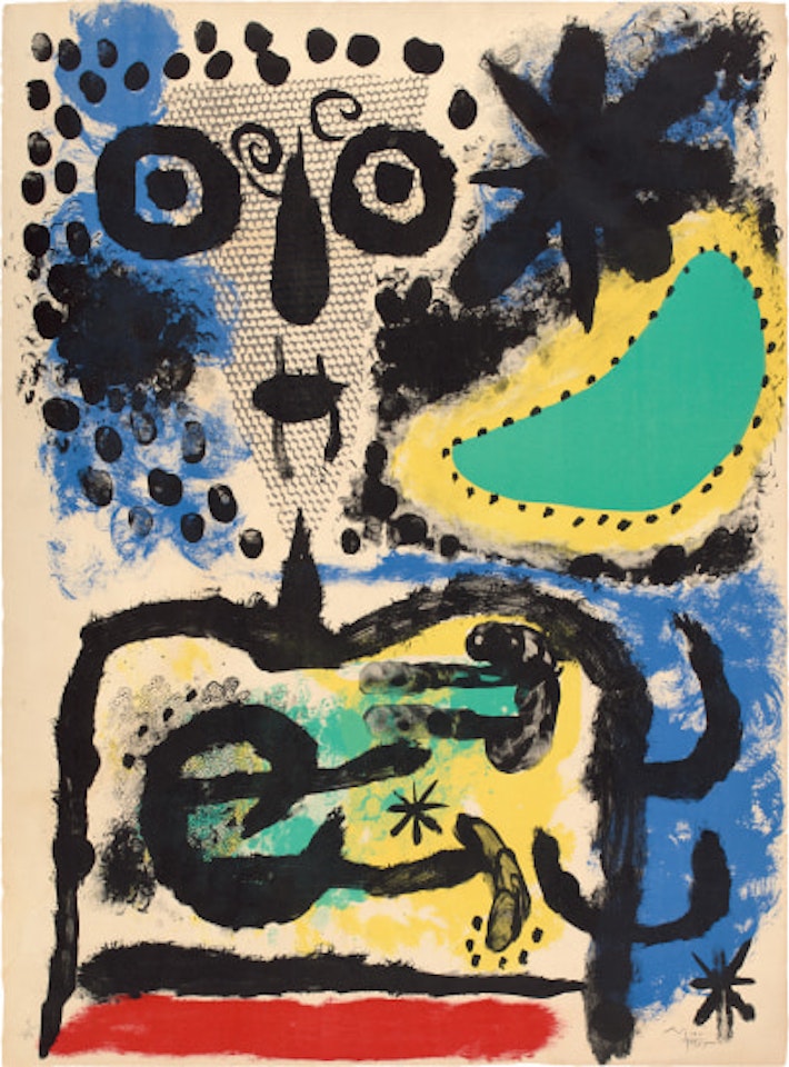 Personnage nuageux (Cloudy Figure) (M. 219) by Joan Miró