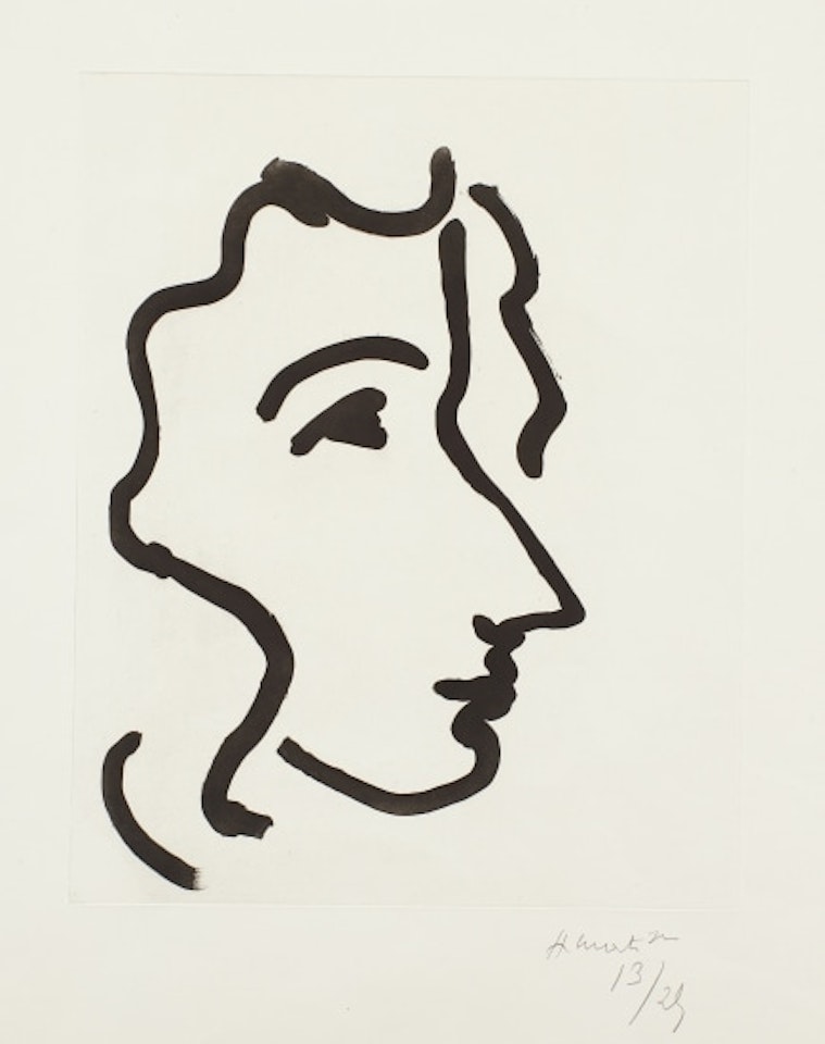 Nadia au profil aigu (Nadia in Profile) (D. 810) by Henri Matisse