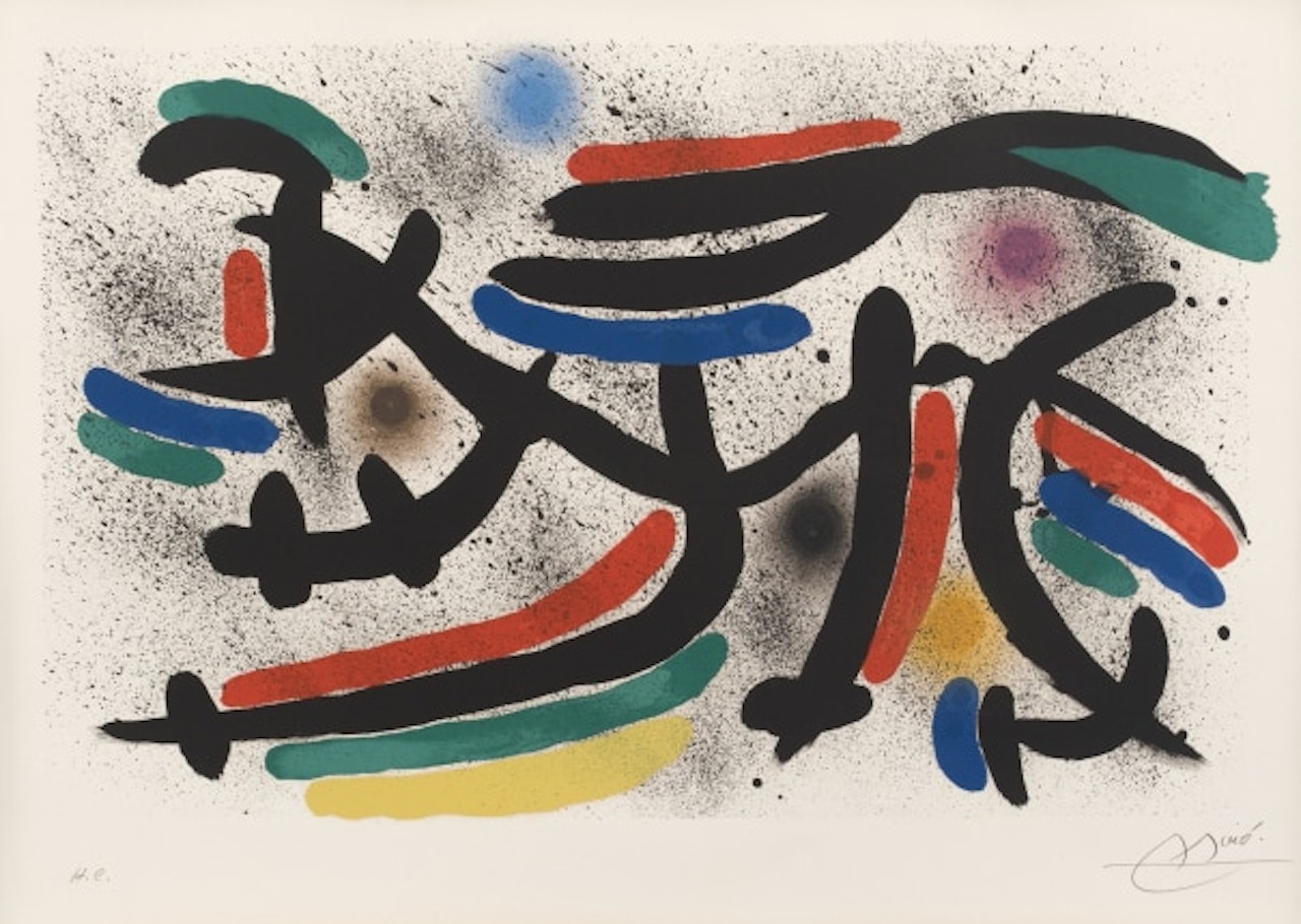 Joan Miró Lithographe I: one plate (M. 865, see C. 160) by Joan Miró