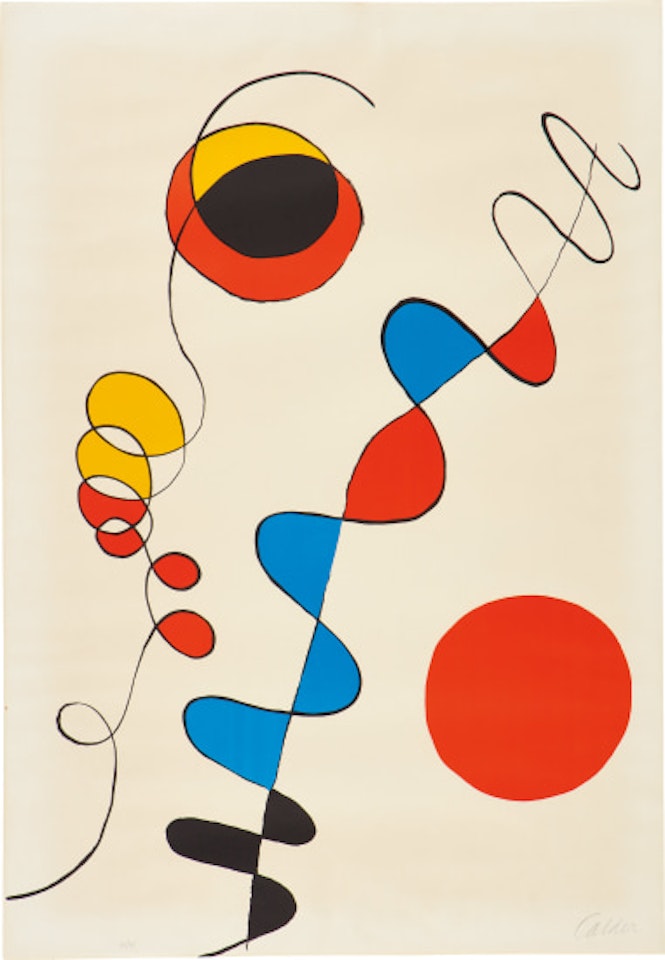 Couleurs enlaces dans le fil de fer (Colors Entwined in the Wire) by Alexander Calder