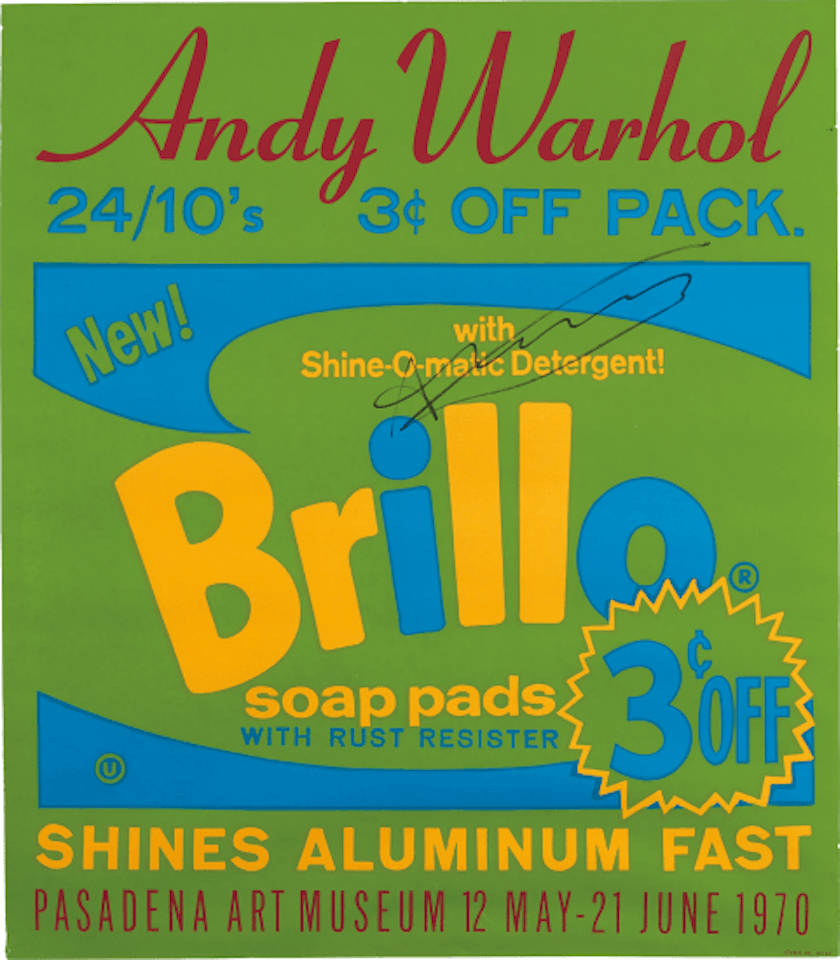 Exhibition poster for Andy Warhol: Pasadena Art Museum - Brillo by Andy Warhol