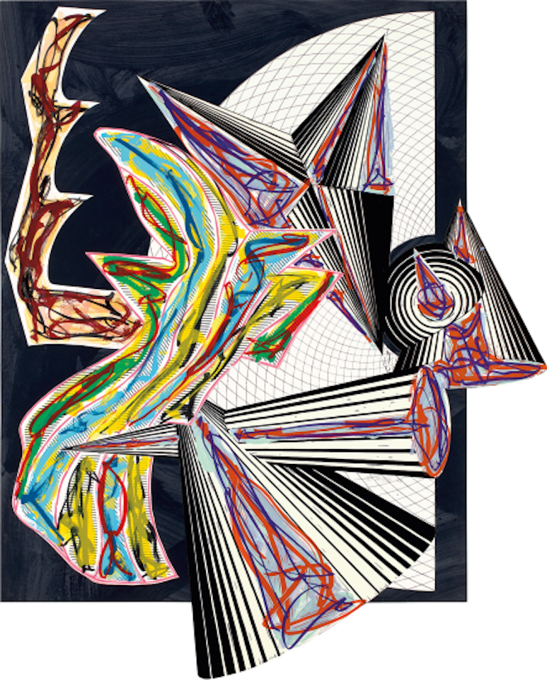Then Came Death and Took the Butcher, from Illustrations after El Lissitzsky's Had Gadya (A. & K. 179) by Frank Stella