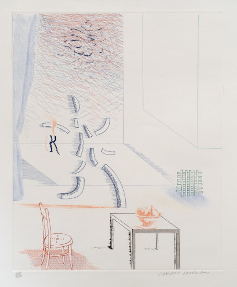 Tick It, Tock It, Turn It True, from the Blue Guitar (S.A.C. 213, M.C.A.T. 192) by David Hockney