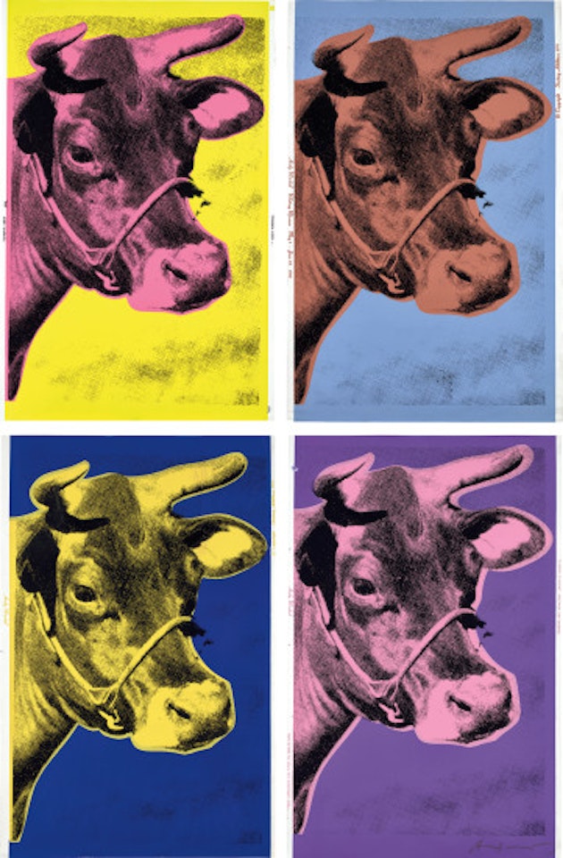 Cow: the complete series (F. & S. 11; 11A; 12; and 12A) by Andy Warhol