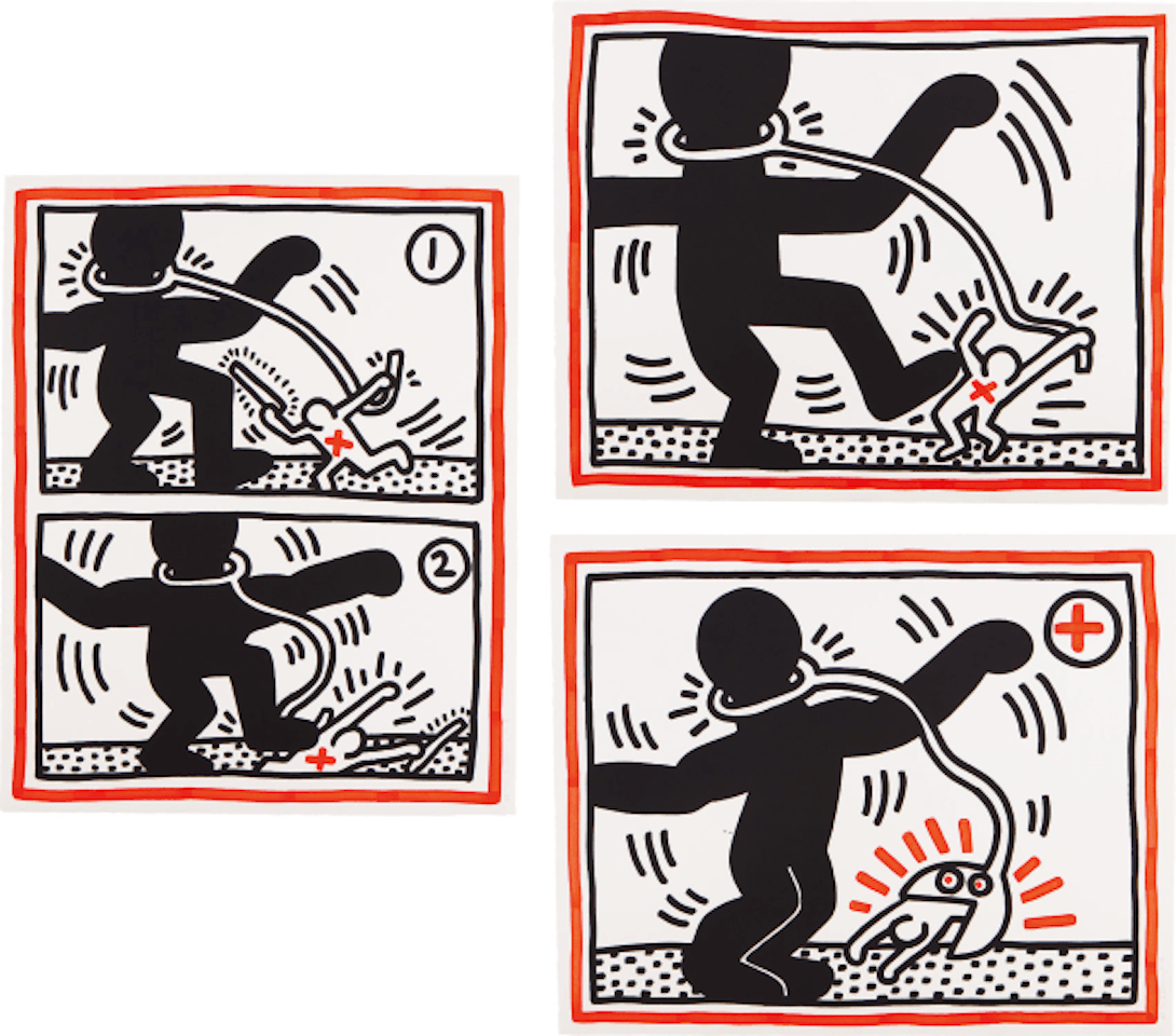 Untitled (Free South Africa) (S. p. 142, L. pp. 42-43) by Keith Haring