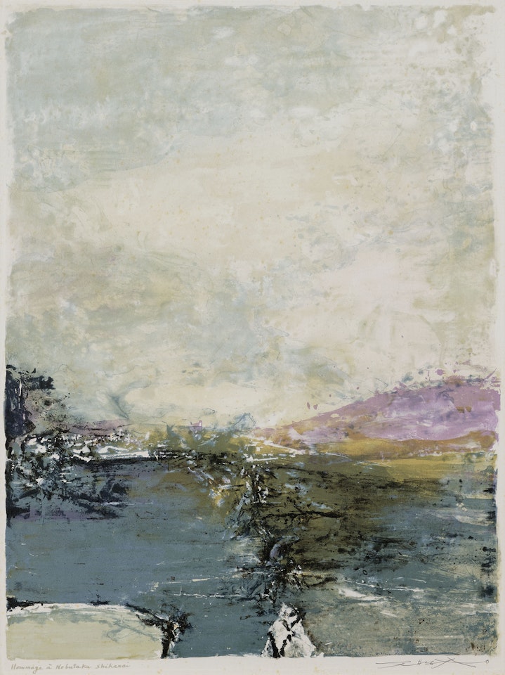 Hommage à Nobutaka Shikanai by Zao Wou-Ki