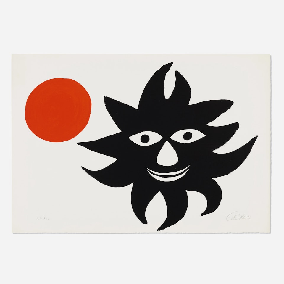 Lune rouge et soleil noir (Red Moon and Black Sun) by Alexander Calder