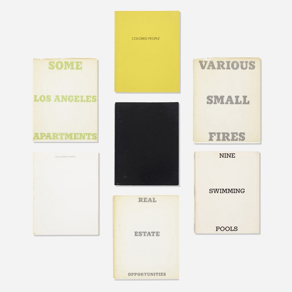 Artist books, collection of seven by Ed Ruscha