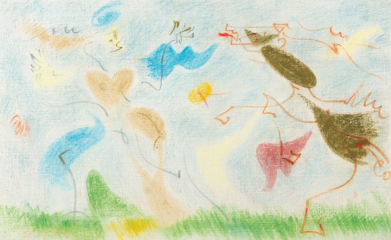 Femme poursuivie par un cheval by André Masson