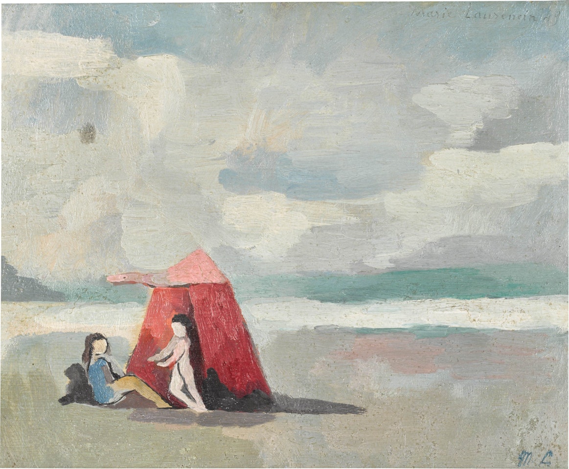 La Tente sur la plage by Marie Laurencin