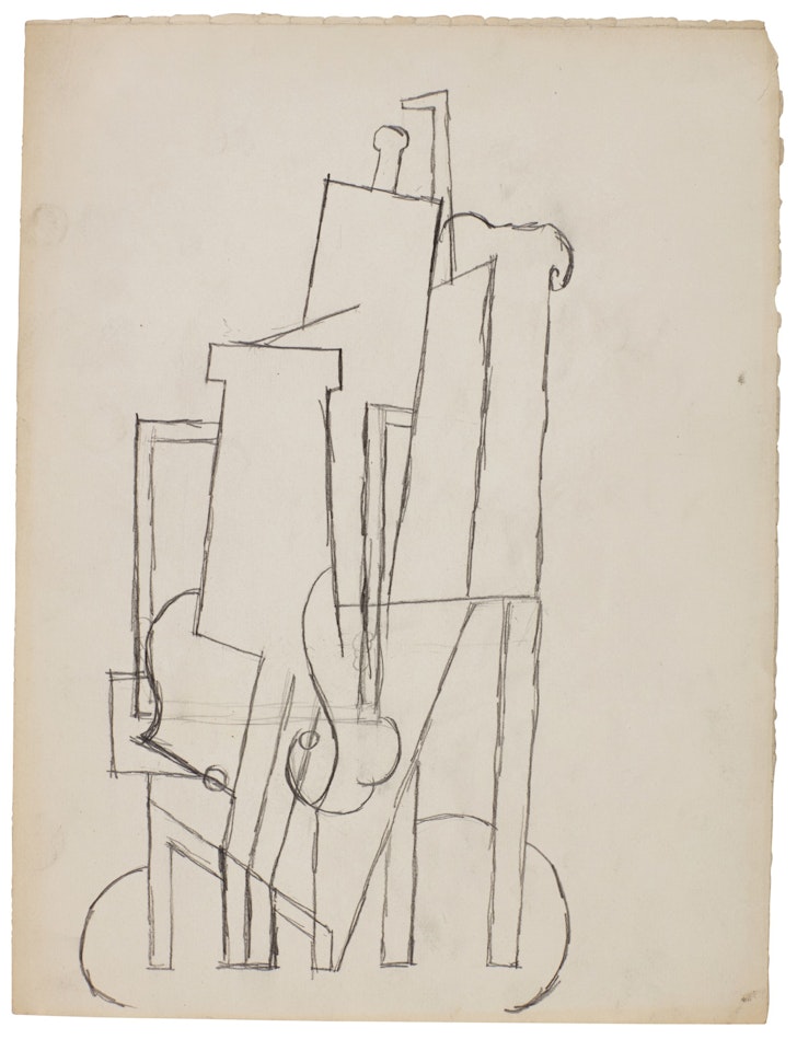 Personnage assis dans un fauteuil by Pablo Picasso