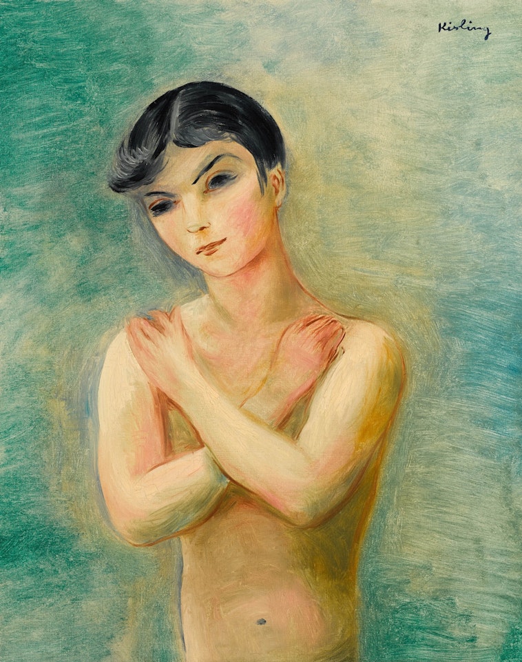 Buste nu aux bras croisés by Moïse Kisling