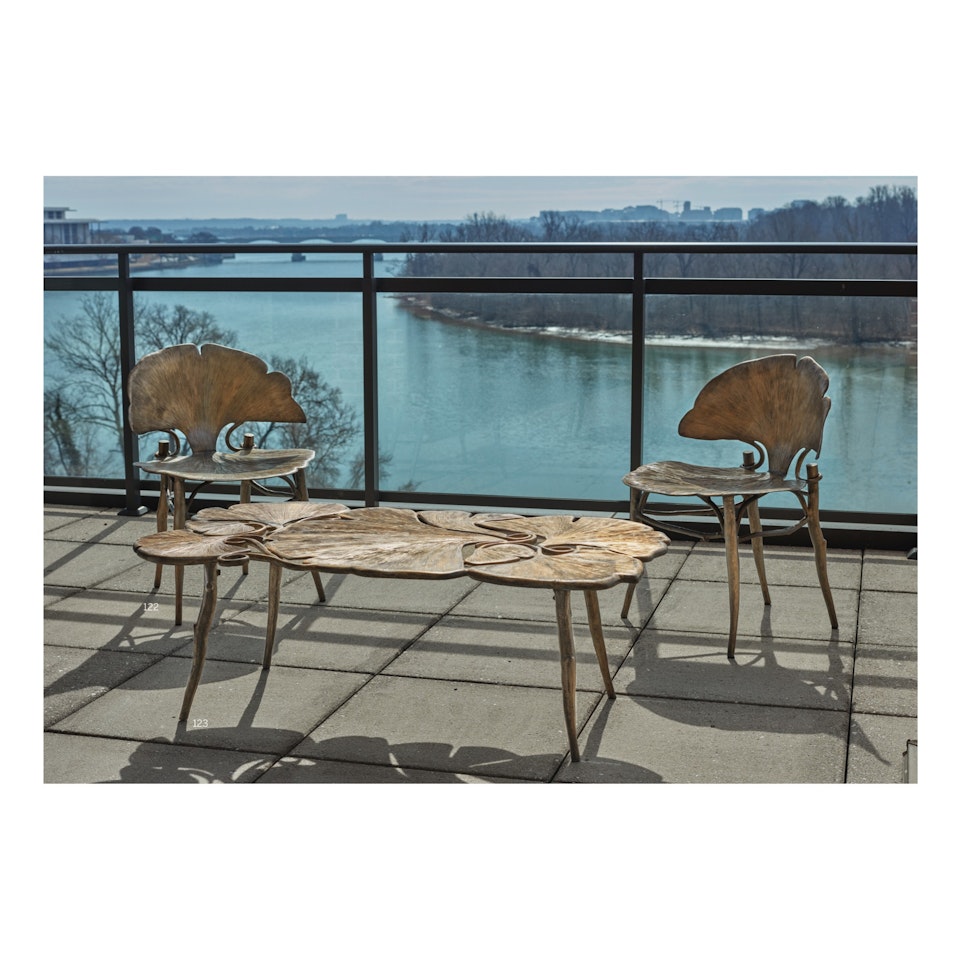 Pair of "Ginkgo" Side Chairs by Claude Lalanne