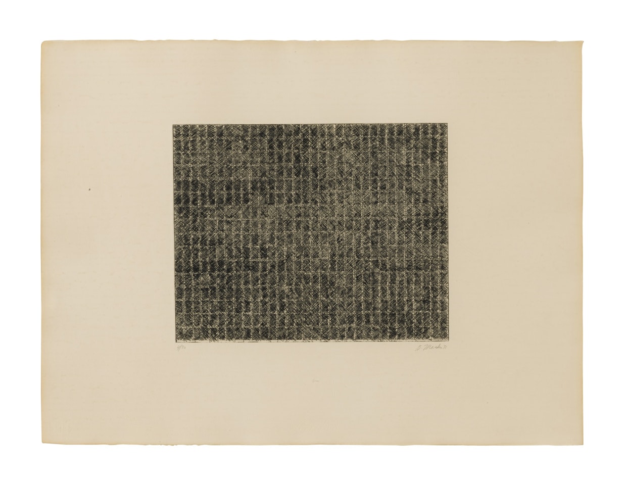 Ten Days: One Plate (Lewison 20.d) by Brice Marden