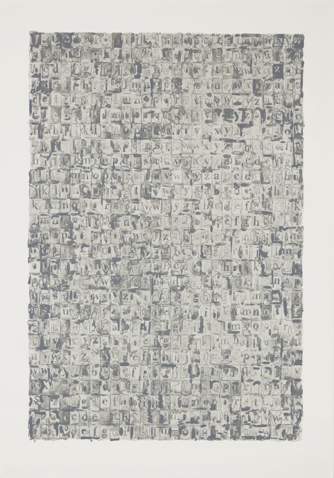 Gray Alphabets (ULAE 57) by Jasper Johns