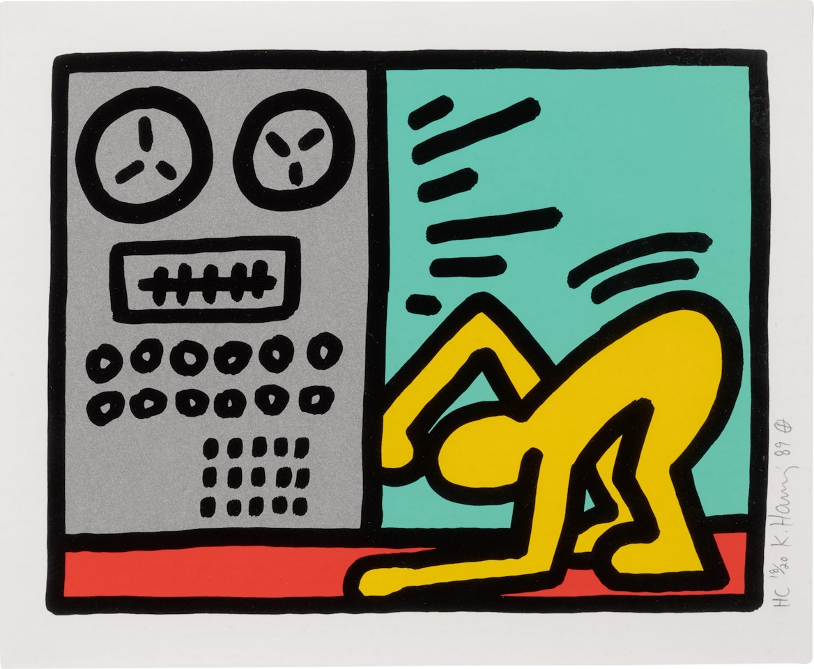 Pop Shop III: One plate (Littmann p. 145) by Keith Haring