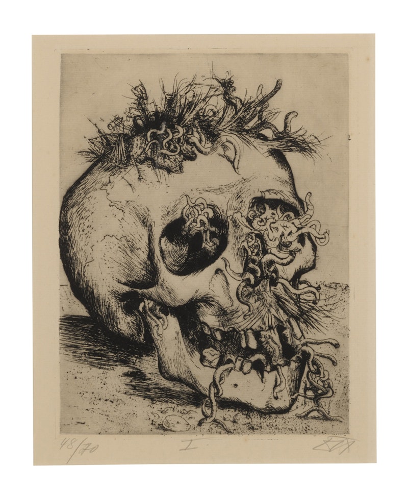 Schädel (Karsch 100) by Otto Dix
