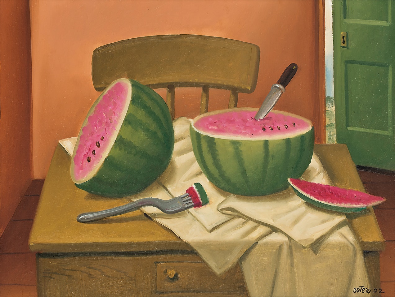 Watermelons by Fernando Botero