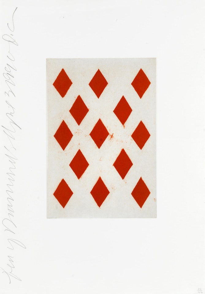 Ten of Diamonds, from 'Playing Cards' by Donald Sultan