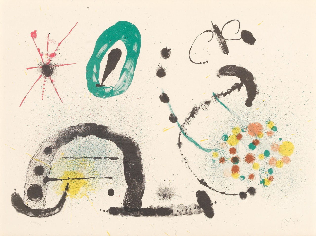 The Gardener's Daughter (Mourlot  349) by Joan Miró