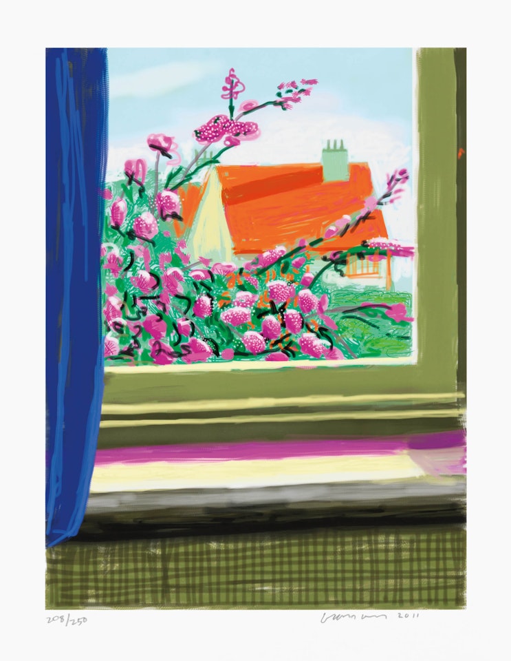 My Window, ‘No. 778’, 17th April 2011 with Art Edition Book by David Hockney