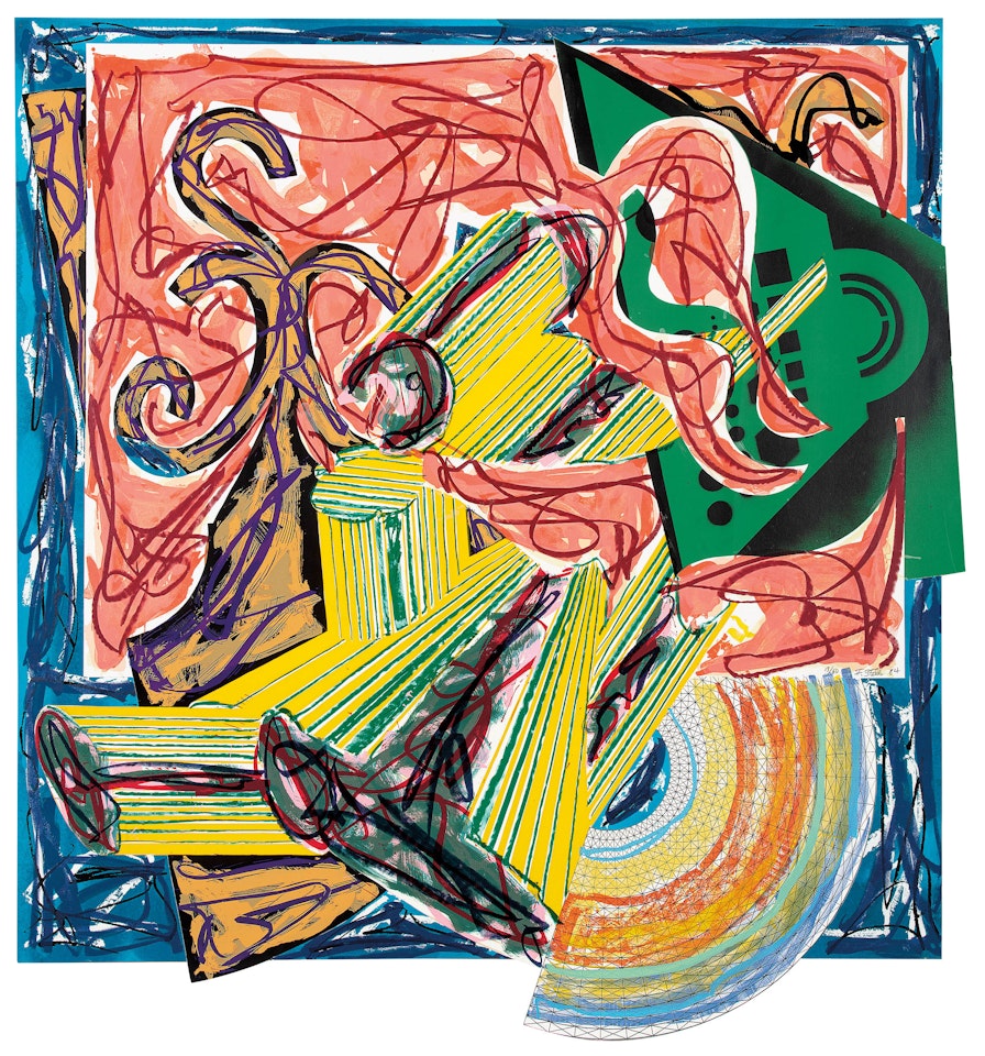 8. The Butcher Came and Slew the Ox : Illustrations after El Lissitzky's 'Had Gadya' Series  by Frank Stella