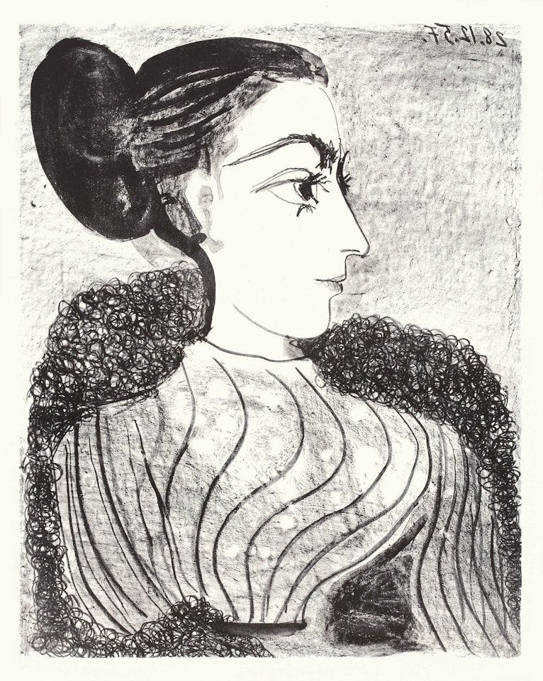 Woman with Chignon by Pablo Picasso