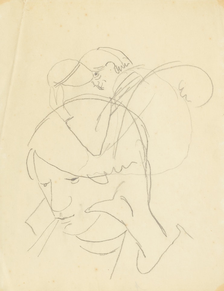 Etude pour un portrait de Picasso by Jean Cocteau