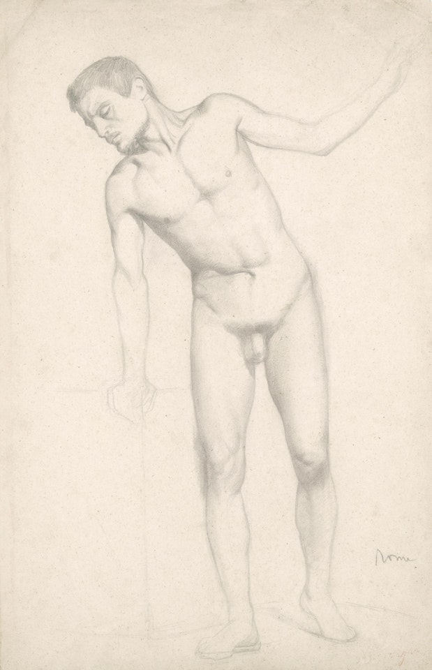 Etude d'homme nu by Edgar Degas