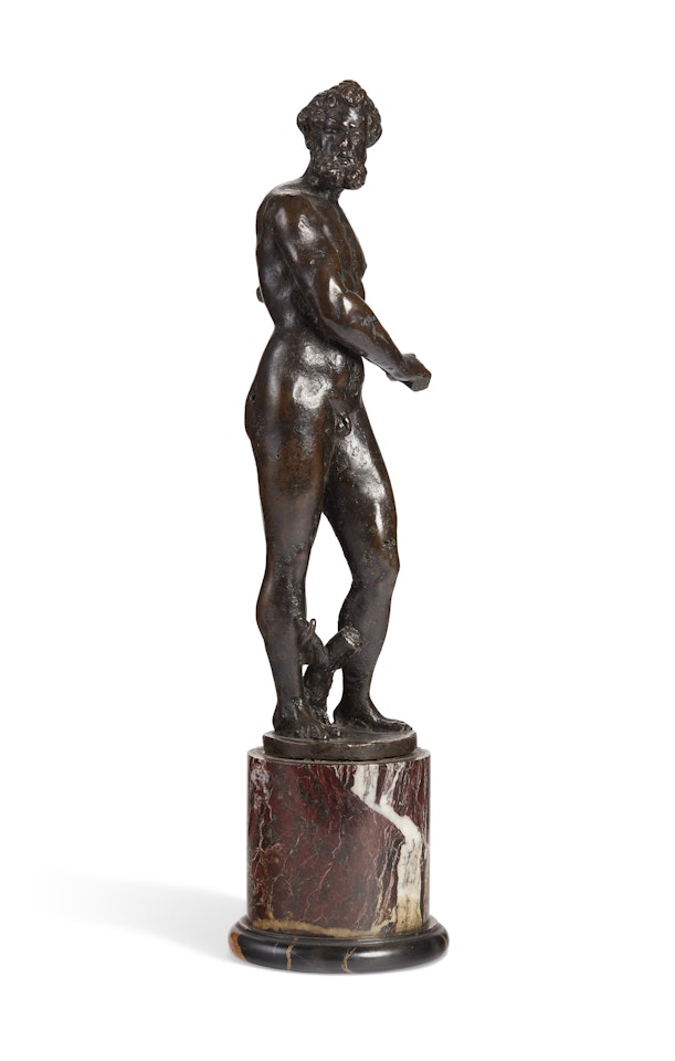 A BRONZE FIGURE OF HERCULES by Venetian School