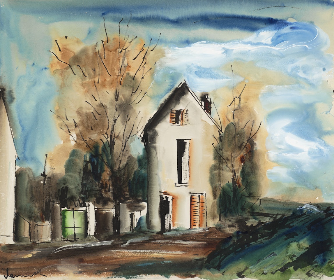 Scène de village by Maurice de Vlaminck