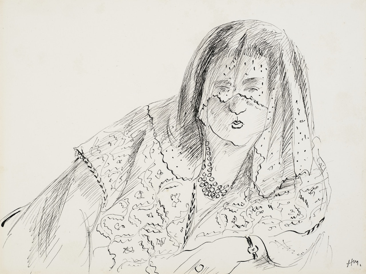 Figure à la voilette by Henri Matisse